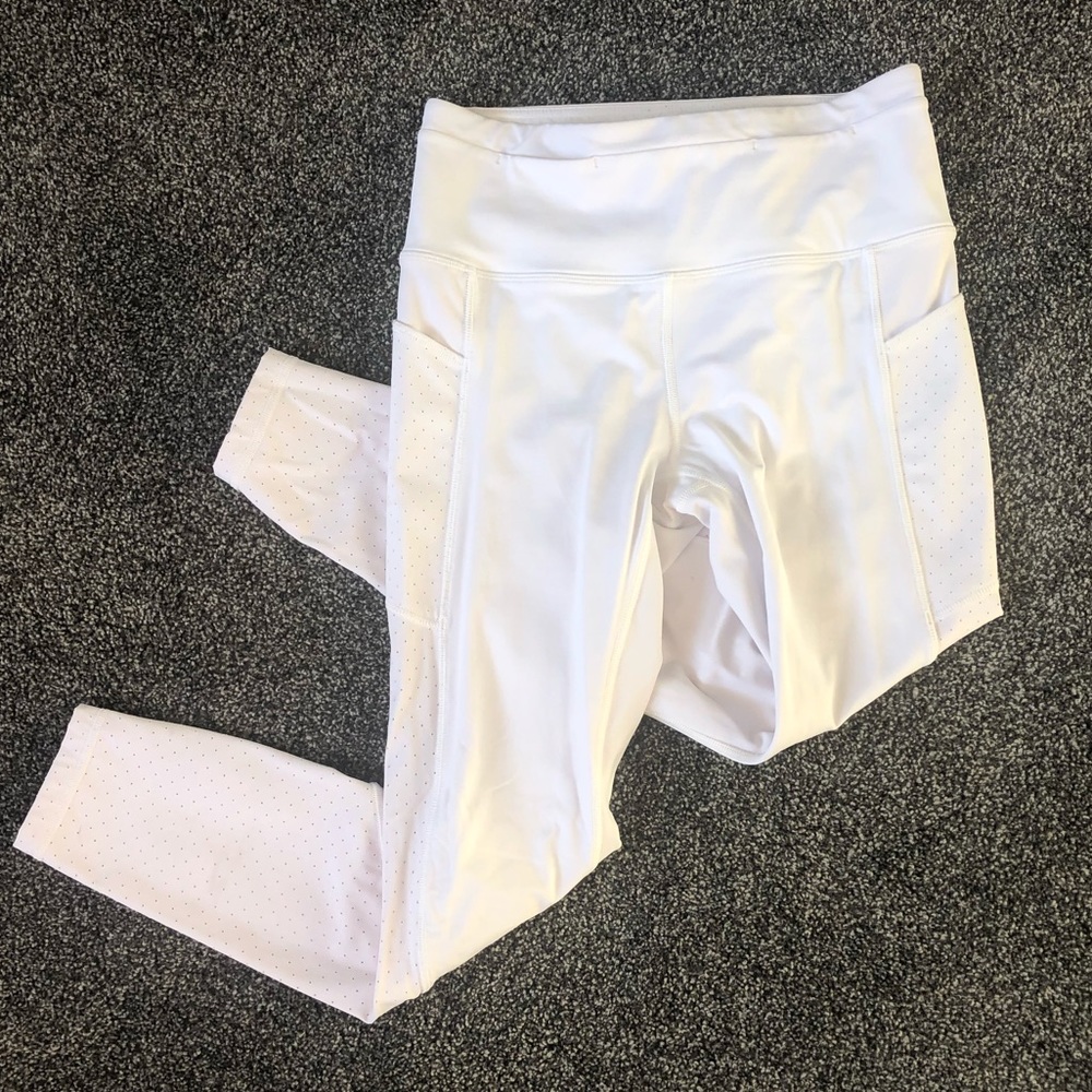 White lulu lemon leggings